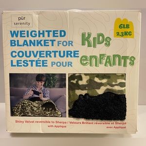 New Pur Serenity Kids Reversible 6lb Weighted Blanket NIB